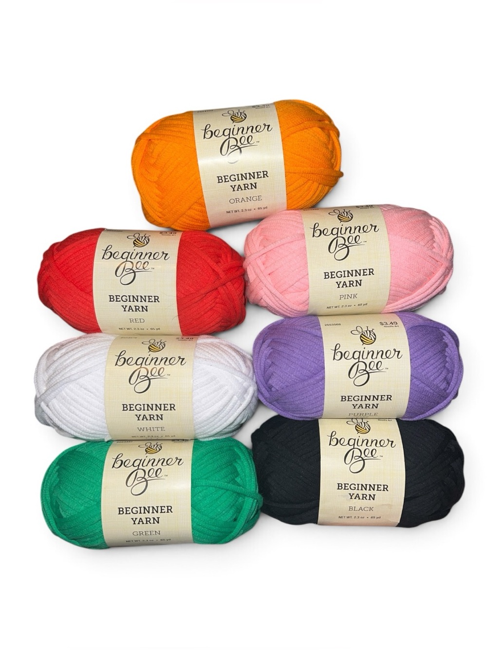 🌟NEW🌟 Yarn Bee Beginner Bee Yarn Lot - 7 Skeins